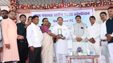 शासकीय उच्चतर माध्यमिक विद्यालय उपरवारा में मनाया गया प्रवेष उत्सव