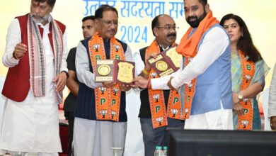 भारतीय जनता युवा मोर्चा के प्रदेश महामंत्री उपकार चंद्राकर को मिला सदस्यता श्री सम्मान